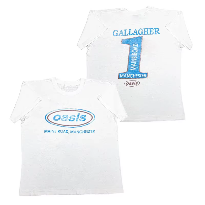 T-Shirt rétro Oasis Rock Punk Band