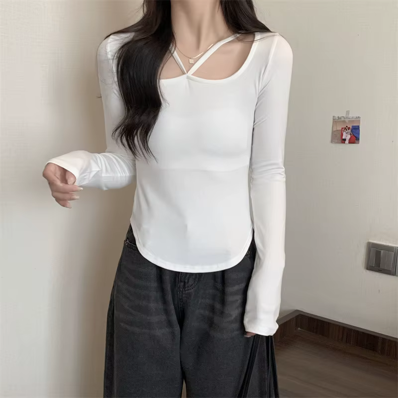 T-shirt court pour femmes en automne