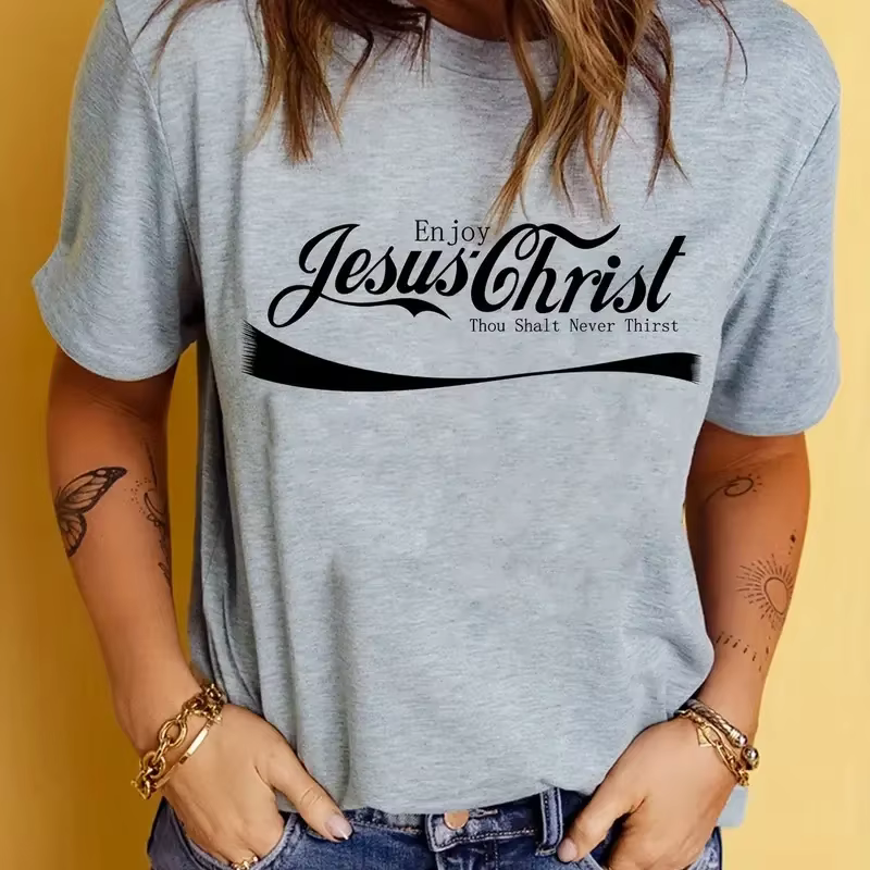 T-Shirt imprimé Jésus Enjoy Christ