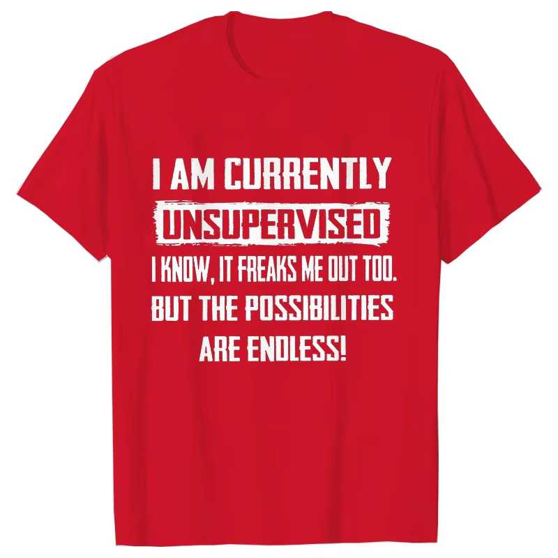 T-shirts drôles pour hommes je suis actuellement non supervisé T-shirt hilarant drôle disant cadeau pour lui
