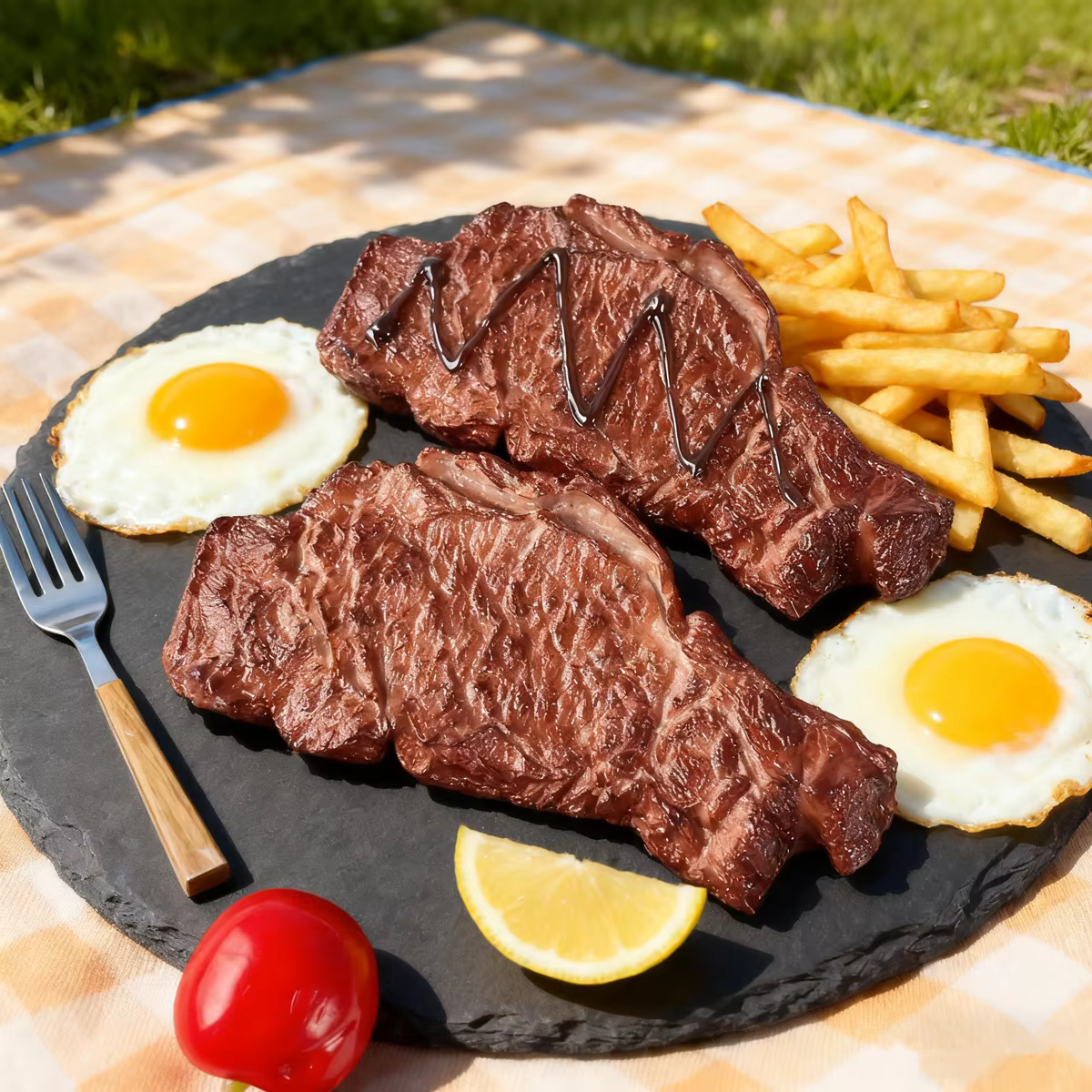 Modèle de faux steak réaliste-accessoire de viande artificielle pour la photographie alimentaire, affichage de restaurant, décoration de cuisine, décoration de fête barbecue