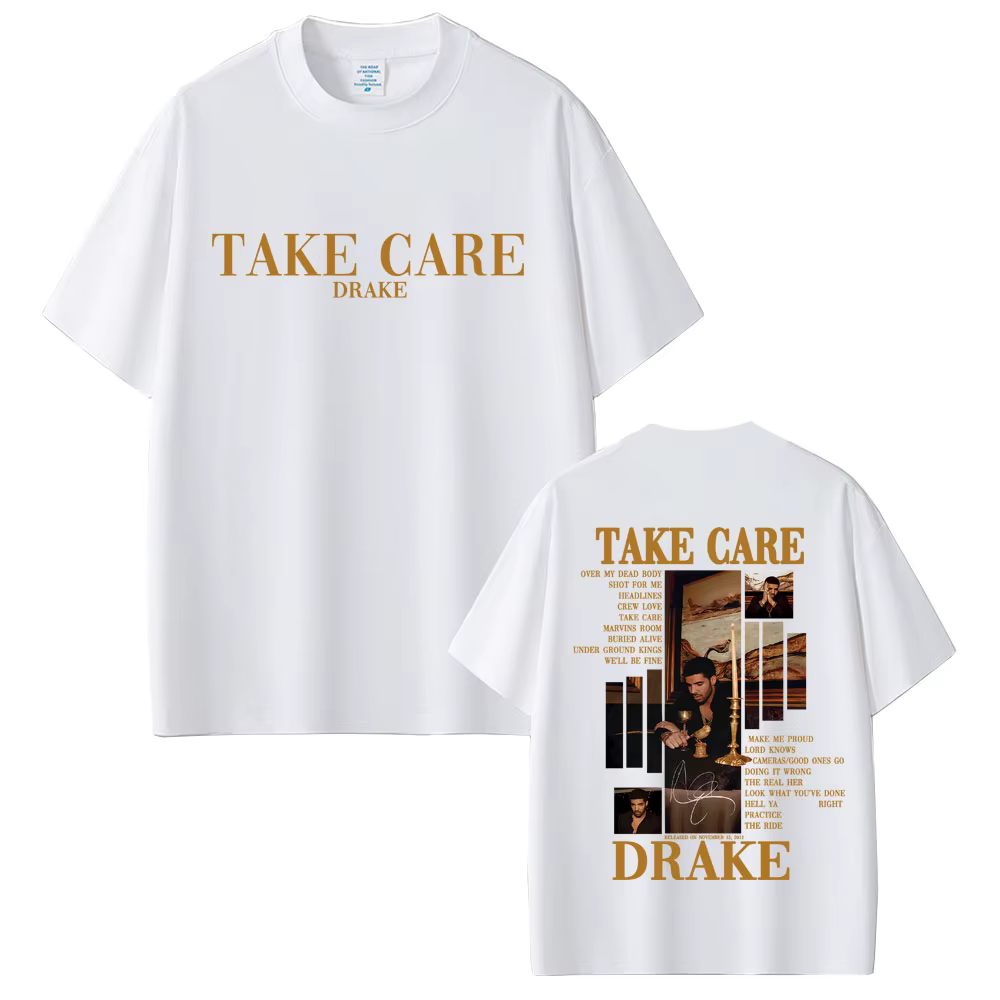 Rappeur Drake prendre soin Album graphique T-shirt hommes femmes Hip Hop mode Pop musique