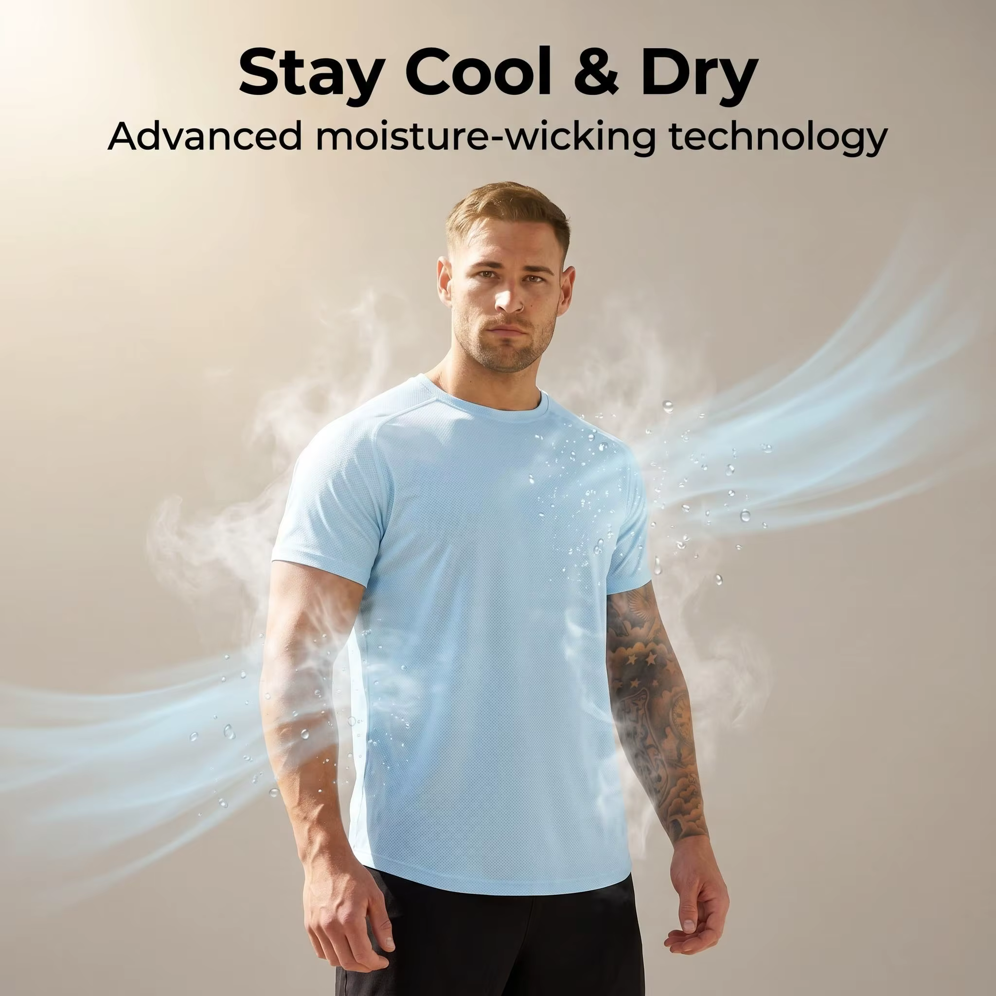 T-shirt de fitness pour hommes