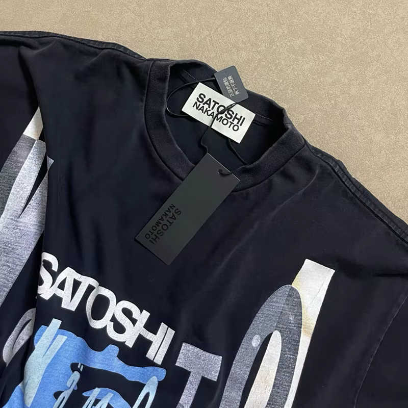 T-shirt d'été de haute qualité Satoshi Nakamoto