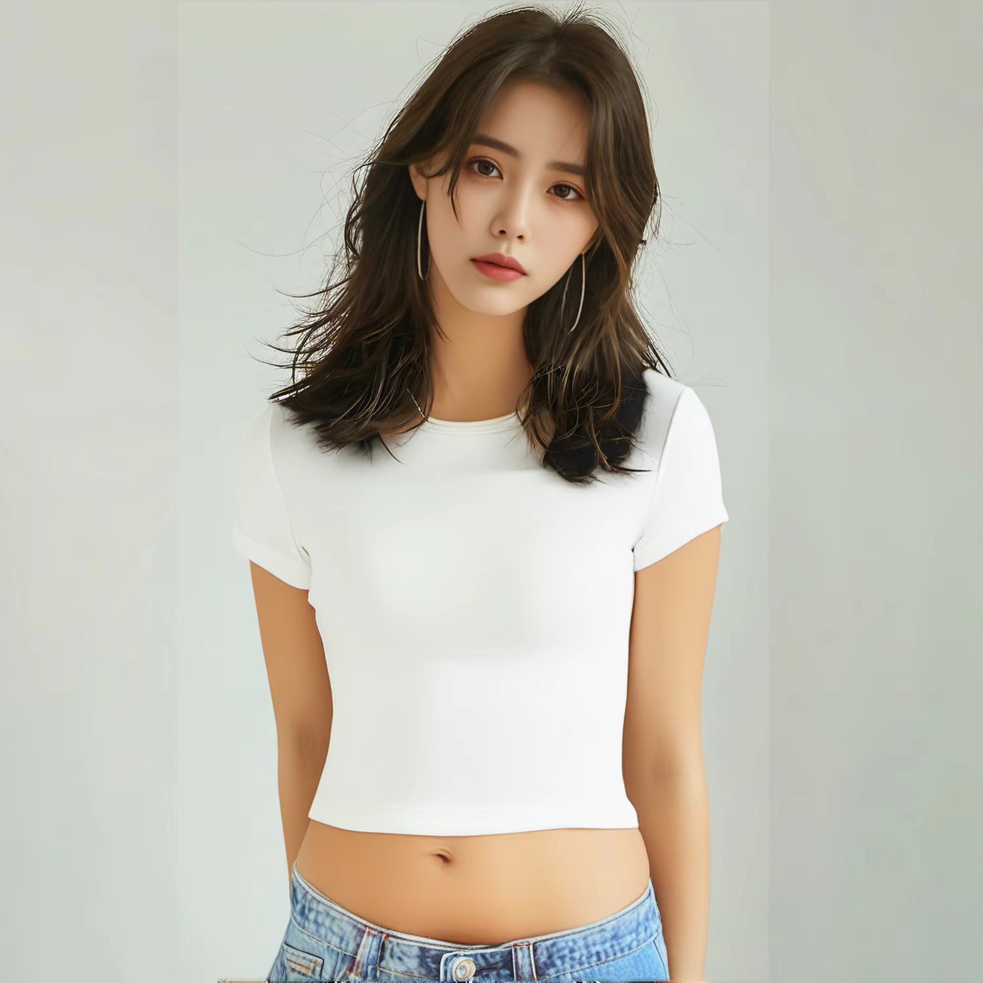 4 pièces couleur unie basique à manches courtes T-shirt ajusté pour les femmes décontracté été minimaliste