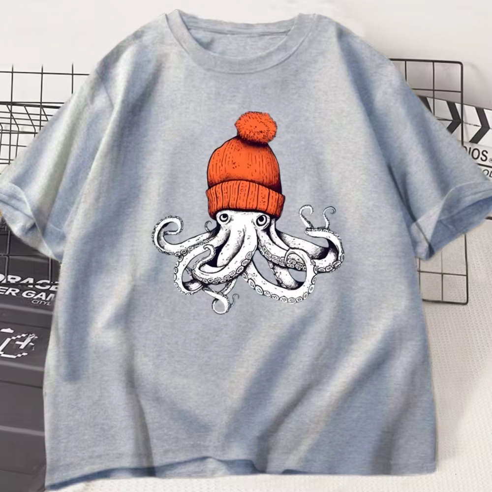 T-shirt décontracté à manches courtes et col rond