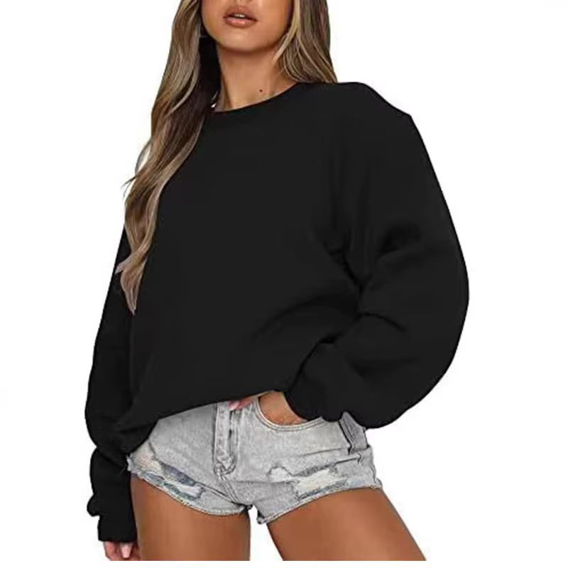 Automne hiver femmes hauts Simple solide
