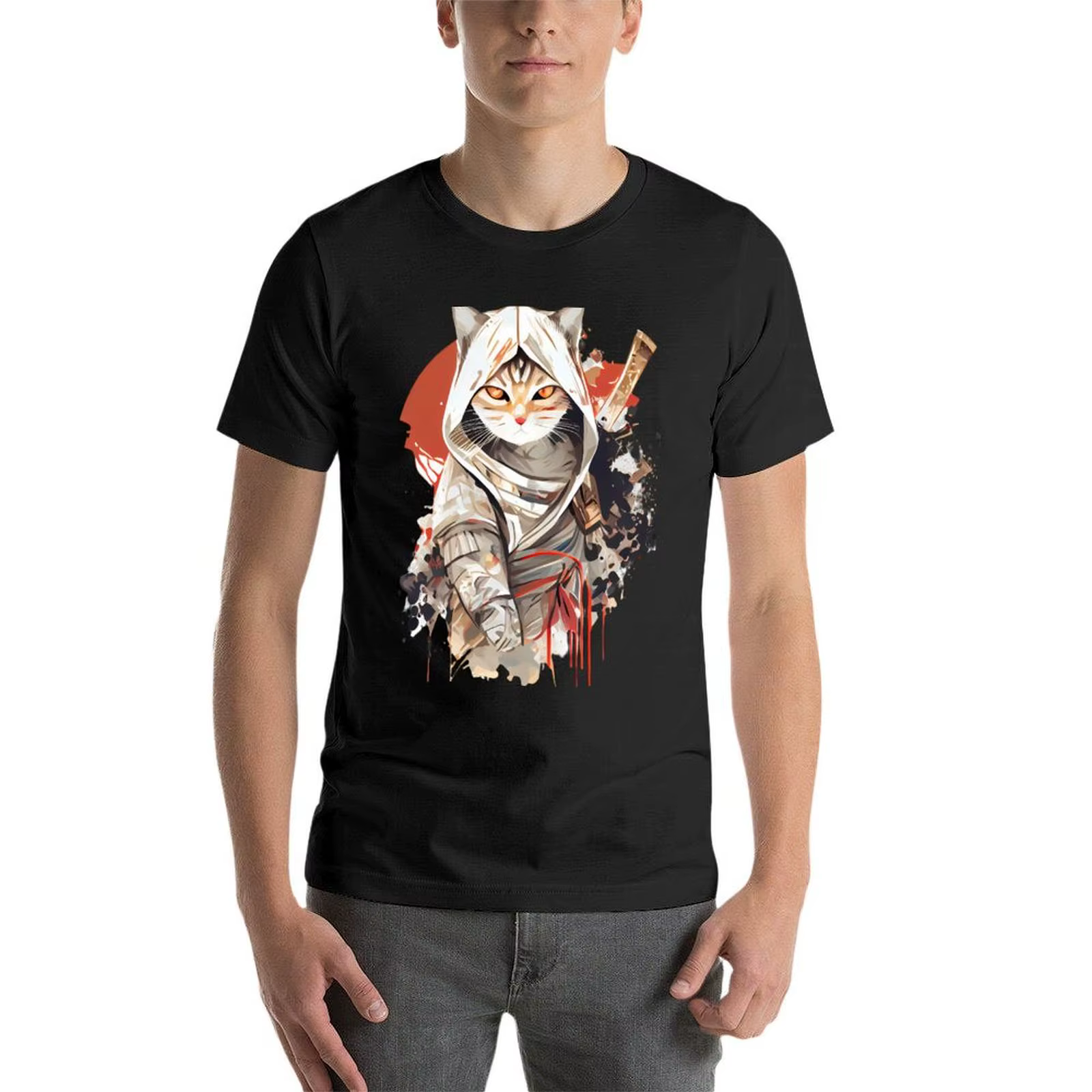 T-shirt en coton assassins creed pour hommes