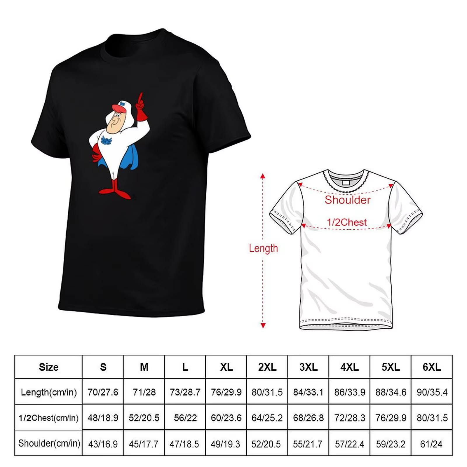 ROGER RAMJET T-shirt décontracté à manches courtes pour toutes les saisons