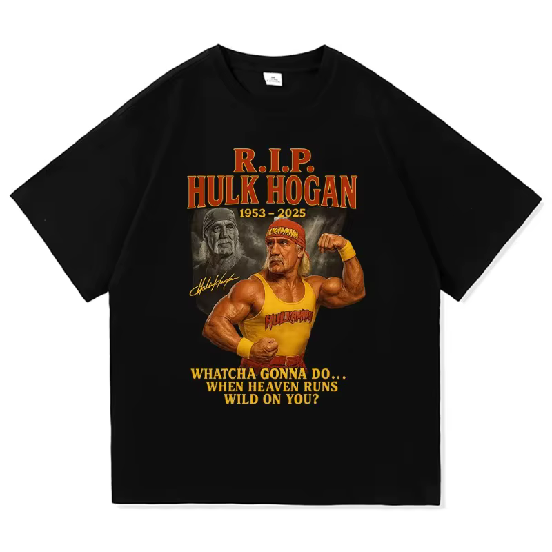 Mode Hulk Hogan T-Shirt nouveaux hommes/femmes Hulkamania RIP frère 1953-2025