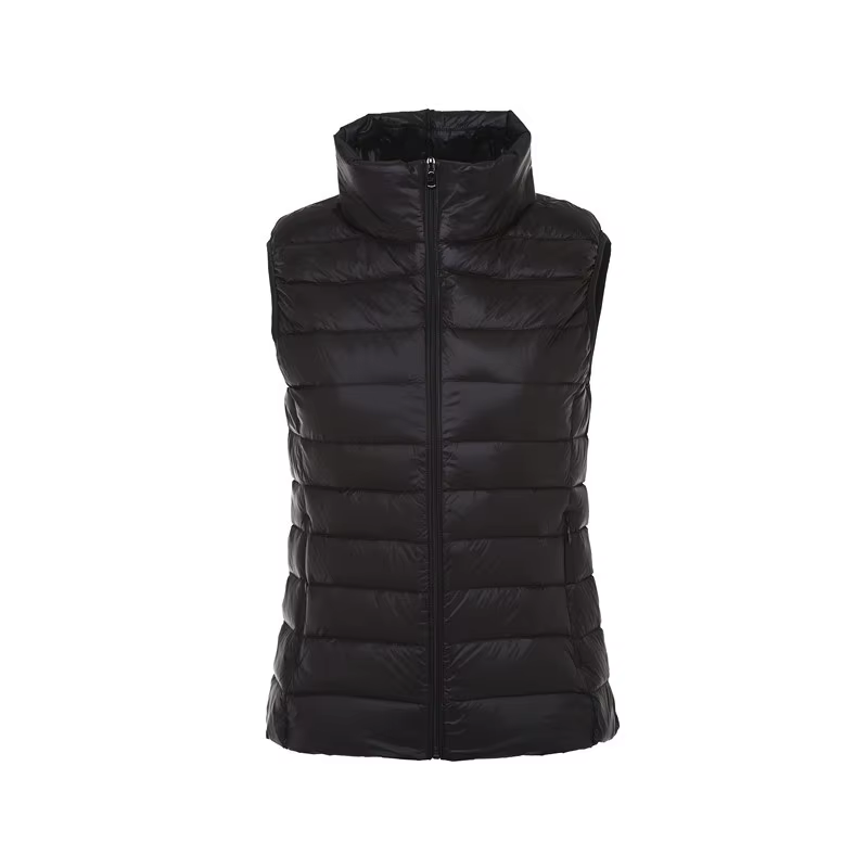 Femmes sans manches gilet vestes hiver mode mâle coton rembourré