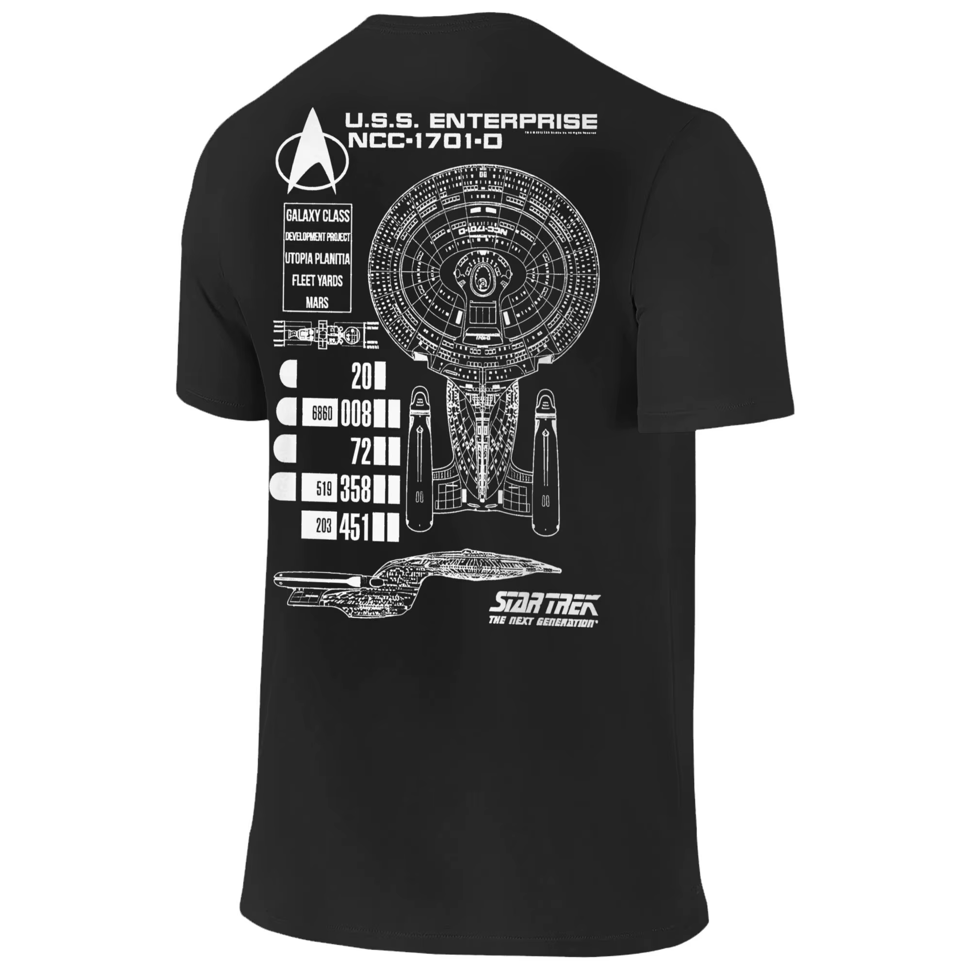 Stars Treks film t-shirts hommes femmes 100% coton drôle T-Shirt col rond schéma d'entreprise américaine