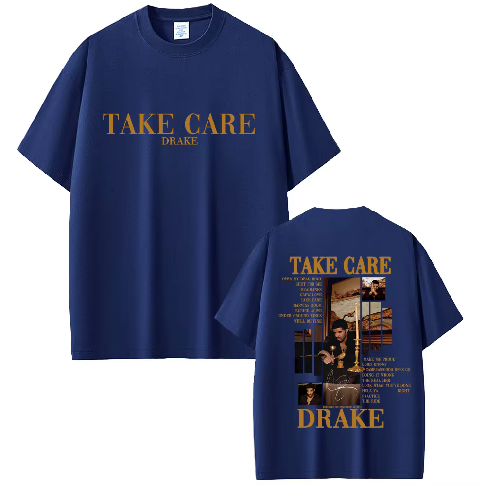 Rappeur Drake prendre soin Album graphique T-shirt hommes femmes Hip Hop mode Pop musique