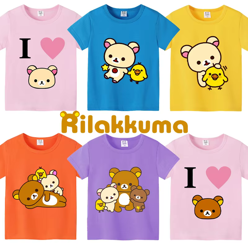 T-shirts Kawaii Rilakkuma
