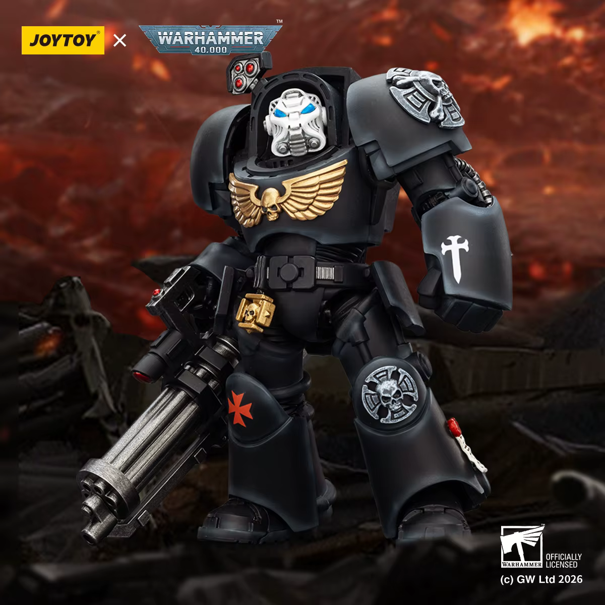 JOYTOY Warhammer 40k 1:18 Black Templars Terminators