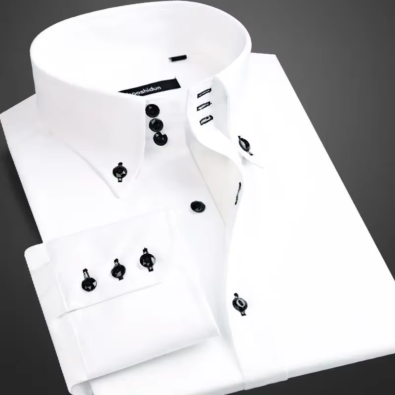 Chemise blanche classique pour hommes pour les occasions formelles ou décontractées