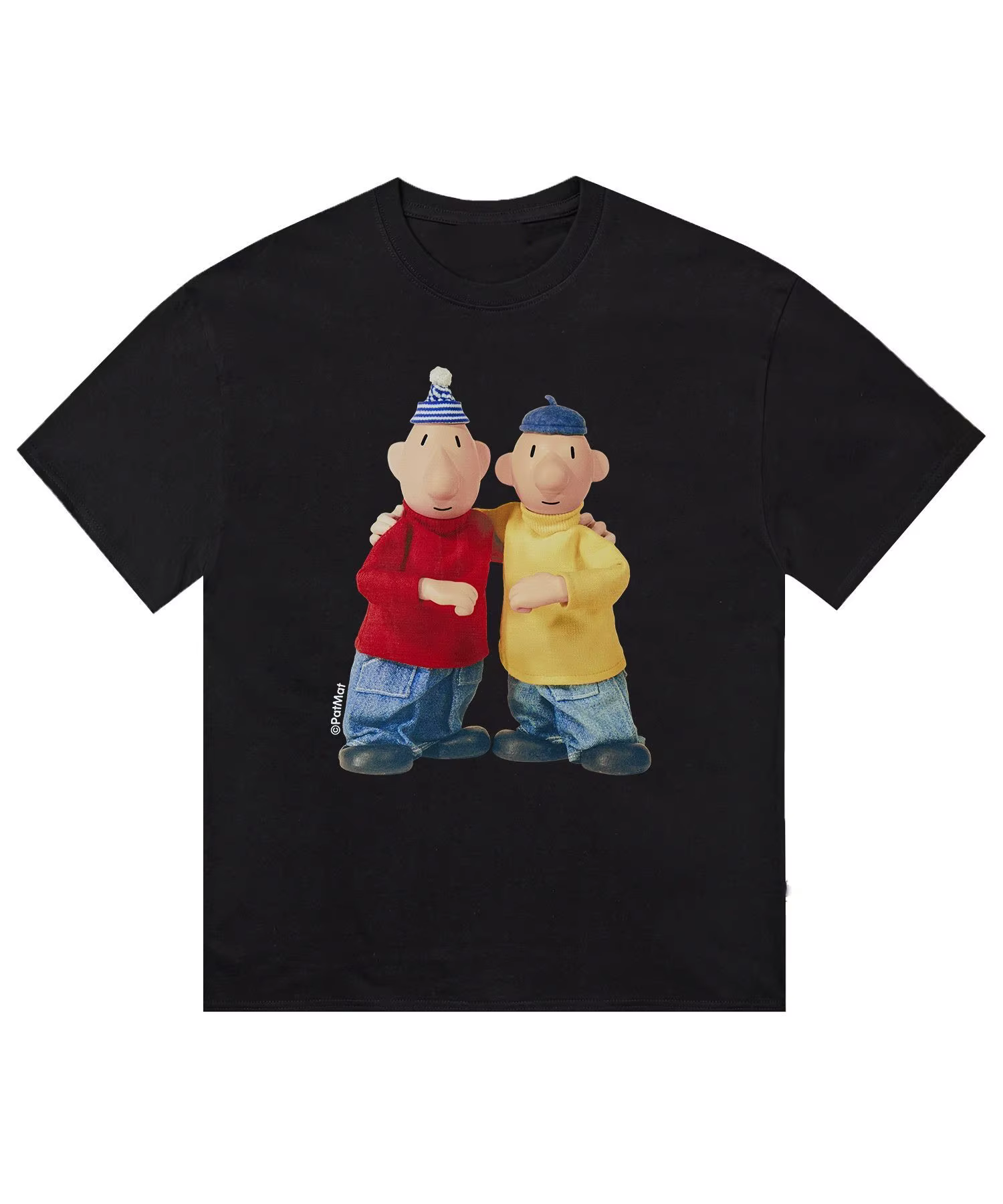 T-shirt à motif imprimé de personnages de dessins animés amusants