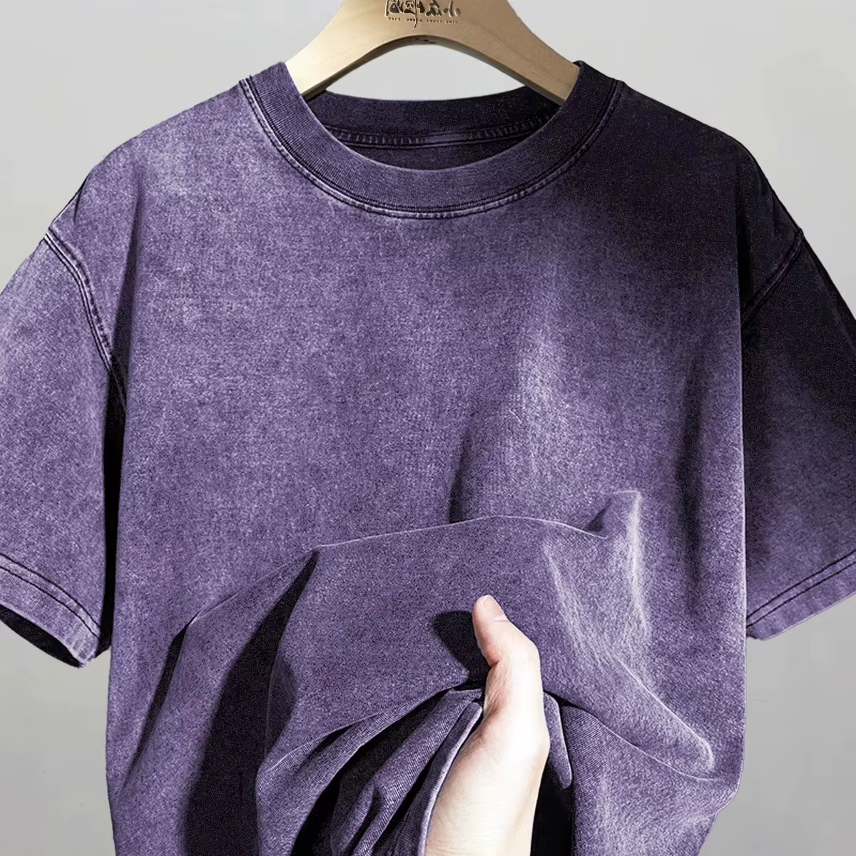 Lavé Vintage violet T-Shirts hommes femmes rue Hip Hop rétro Punk t-shirt Harajuku décontracté coton à manches courtes