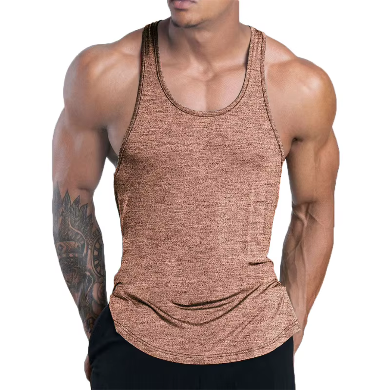 Débardeur de Fitness pour hommes, maillot de corps d'entraînement de gymnastique d'été, gilet de course, basket-ball, séchage rapide, élastique, ample, sport, hauts pour hommes