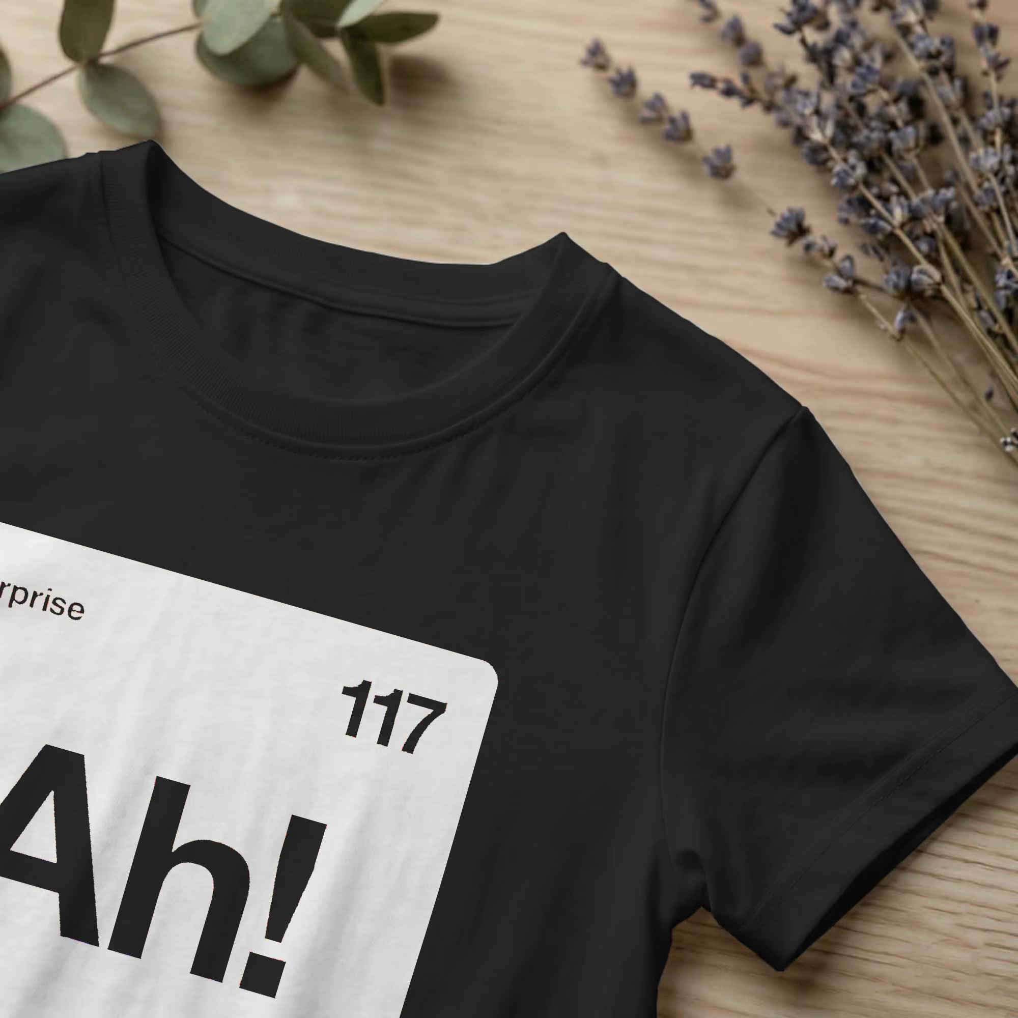 Ah! T-shirt décontracté en coton à col rond et manches courtes pour hommes et femmes