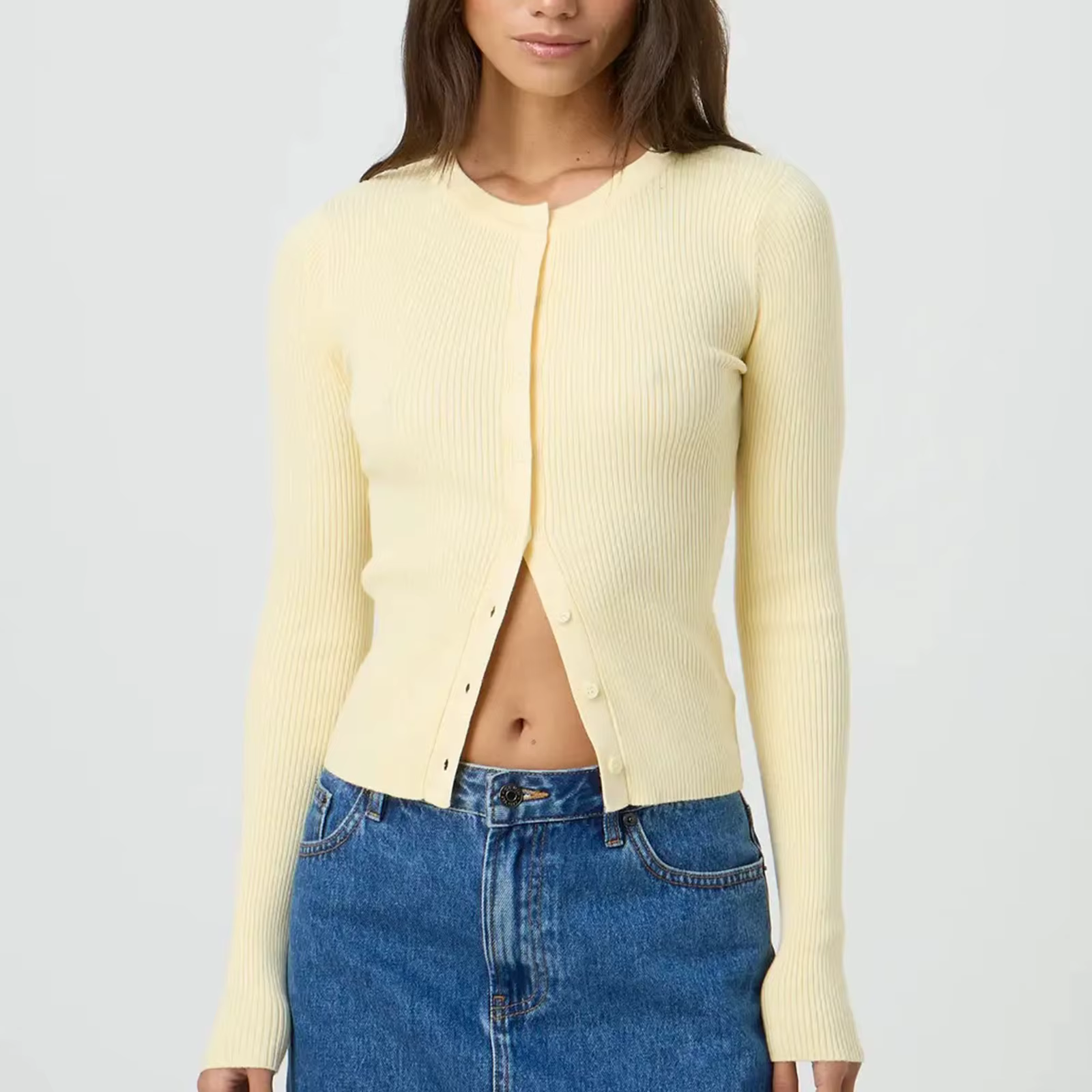 Cardigan côtelé pour femmes