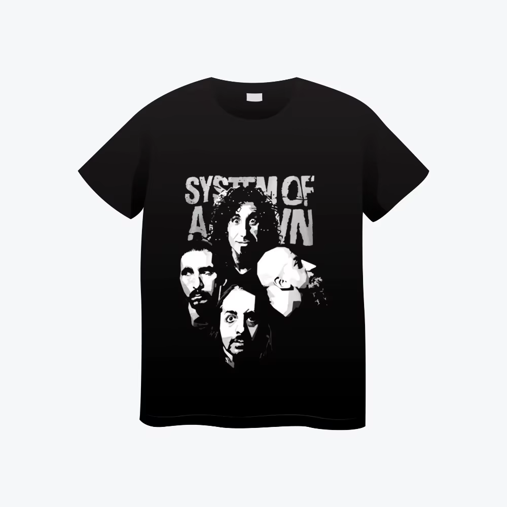 Système d'un groupe vers le bas T-shirt coton doux été