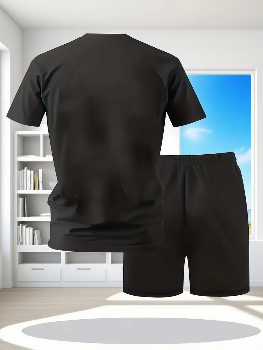 Ensemble deux pièces de sport décontracté à la mode pour hommes