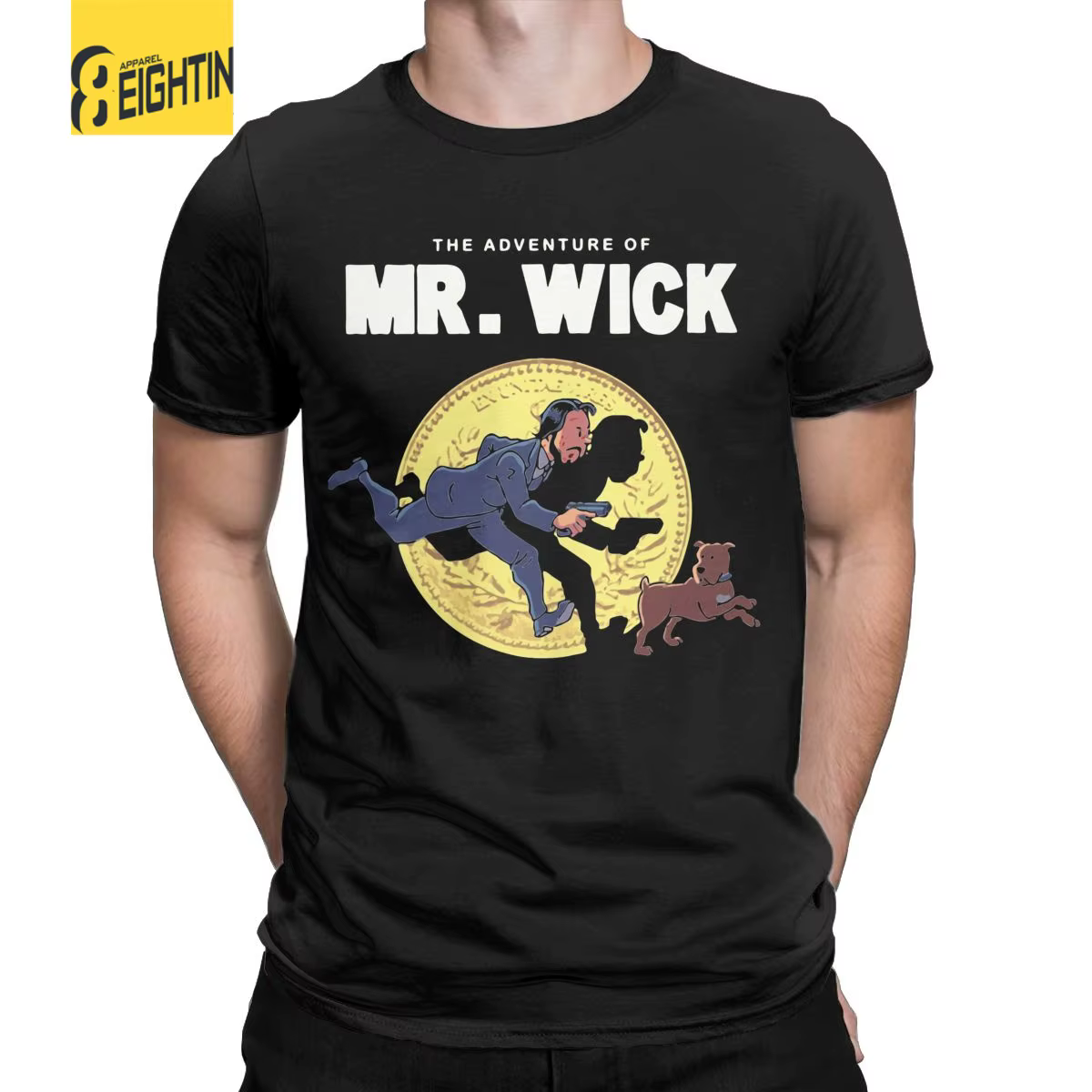 T-Shirt à Manches Courtes en Coton pour Homme