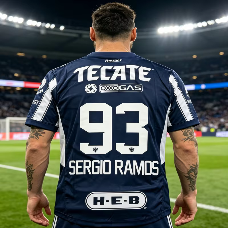 26 nouveaux maillots de football Monterrey imprimés