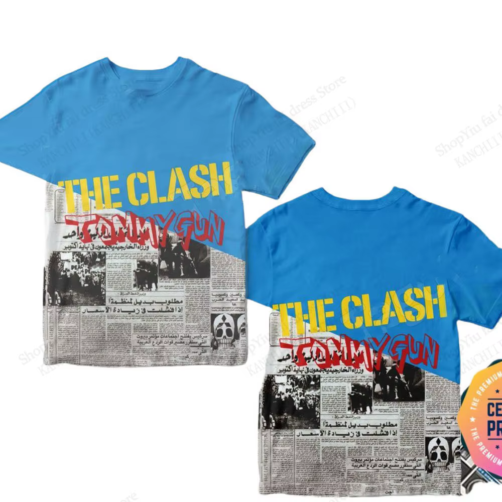 Nouveau groupe de Rock classique l'album clash impression 3D T-shirt hommes femmes mode à manches courtes