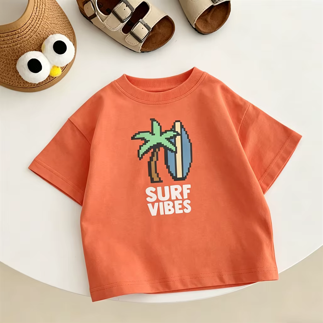 Vêtements d'été, hauts imprimés de dessins animés