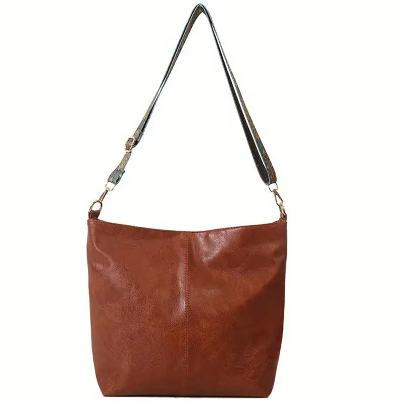 Sac fourre-tout de couleur unie à la mode pour femmes