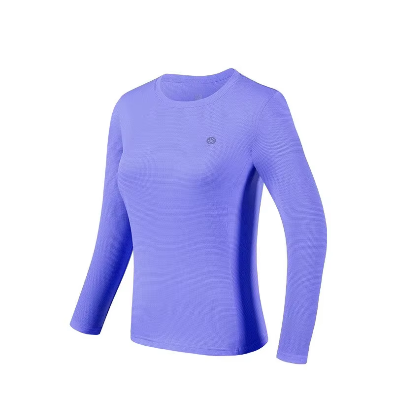 BMAI Marathon course T-shirts femmes séchage rapide vêtements d'entraînement respirant à manches longues Sport hauts