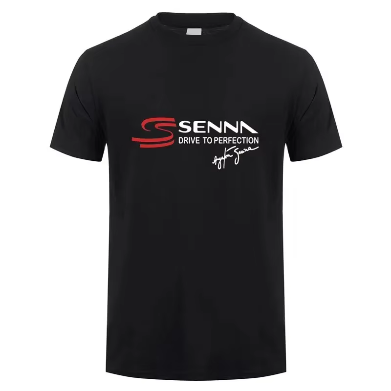Nouveau héros Ayrton Senna t-shirt hommes à manches courtes coton T-shirts drôle Cool homme