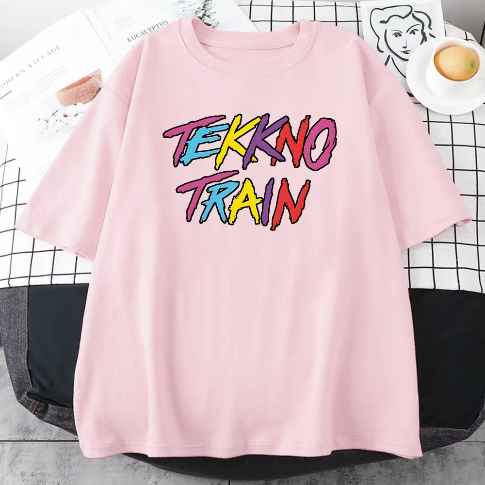 No-T-shirt à Manches Courtes en Coton Doux pour Homme et Femme