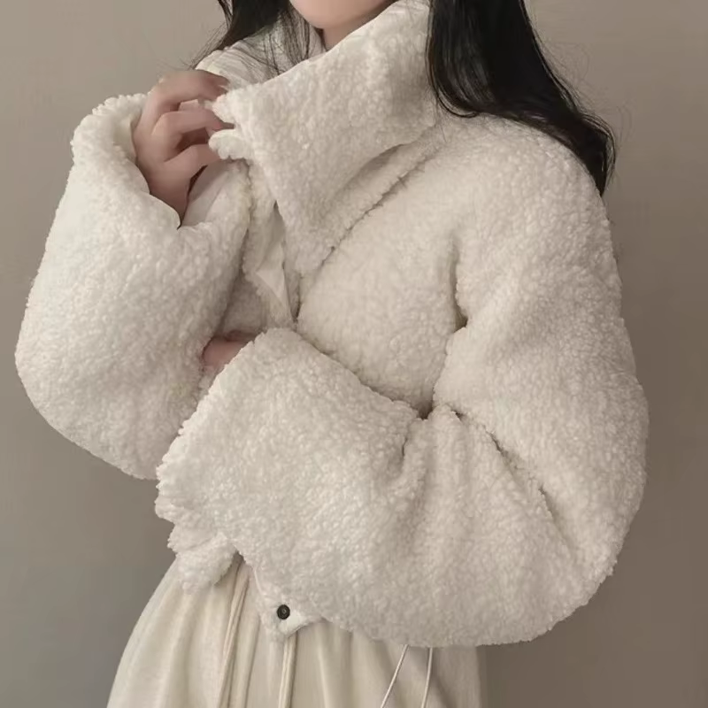 Veste d'hiver en coton pour femme, manteau polyvalent, slim, manches longues, revers court, chaud, épais, Vintage, nouveau, confortable et polyvalent