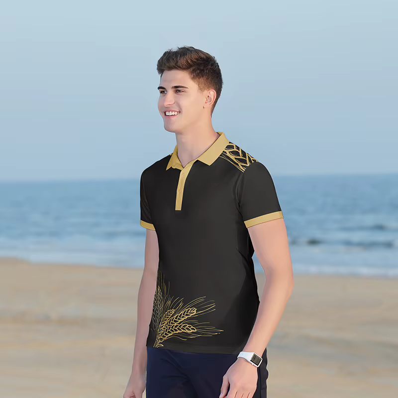 Personnalisé hommes mode Polo adultes Logo brodé séchage rapide affaires revers chemises confortables décontracté Golf
