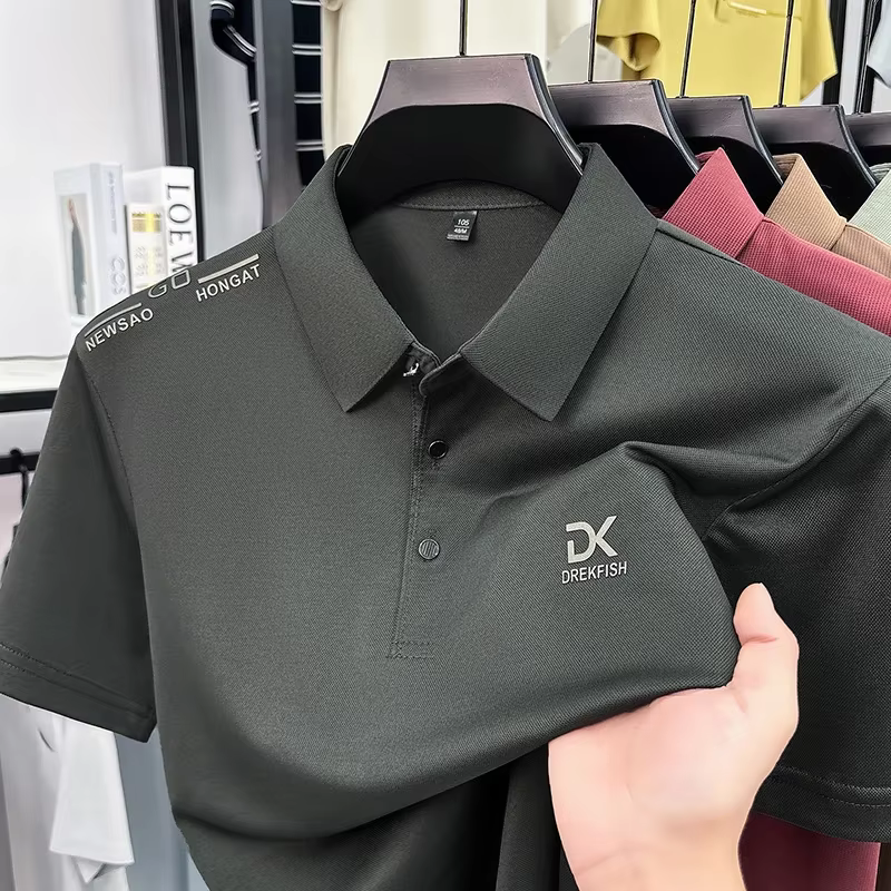 DREKFISH – polo brodé pour hommes