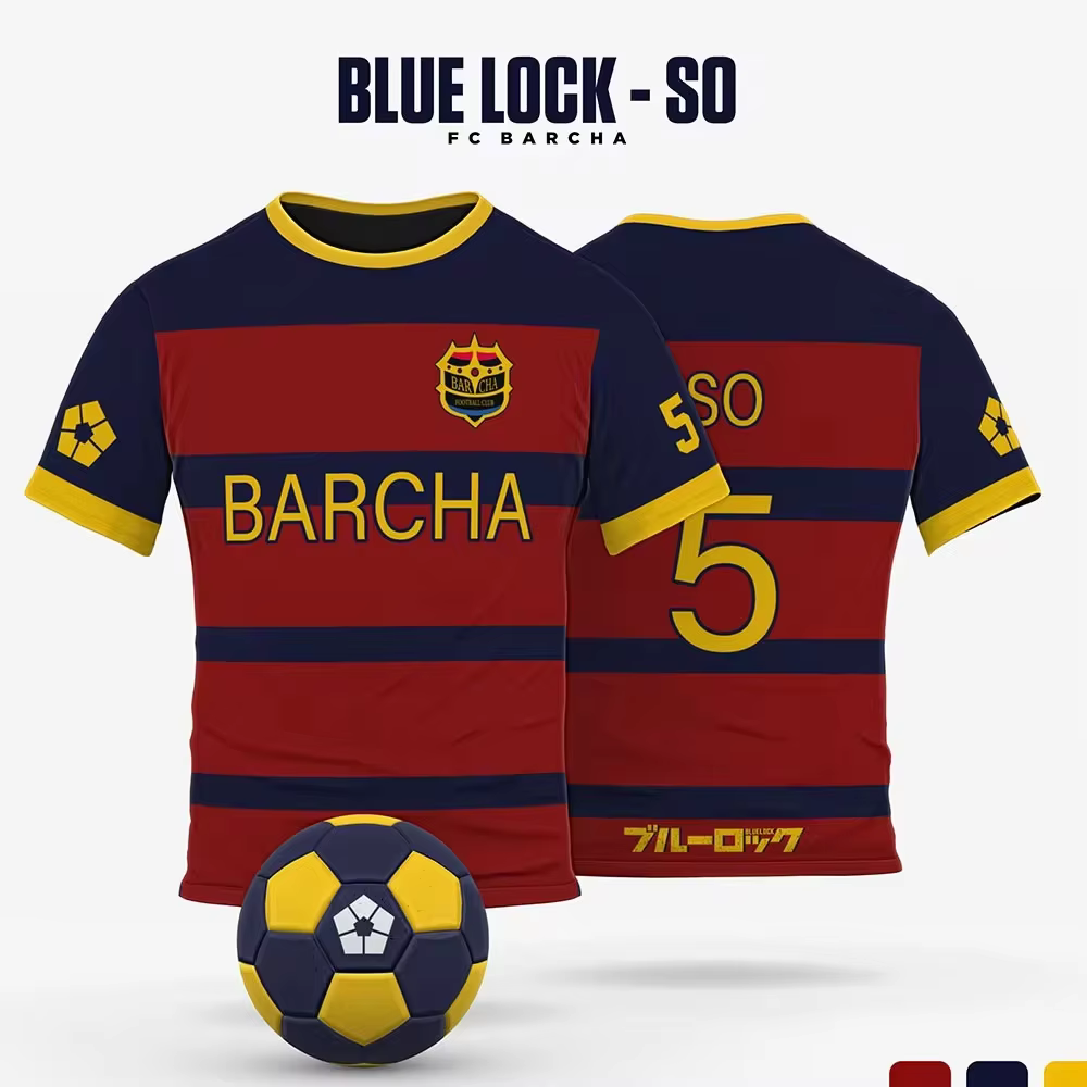 Maillot de football Isagi Yoichi de l'anime japonais Blue Lock