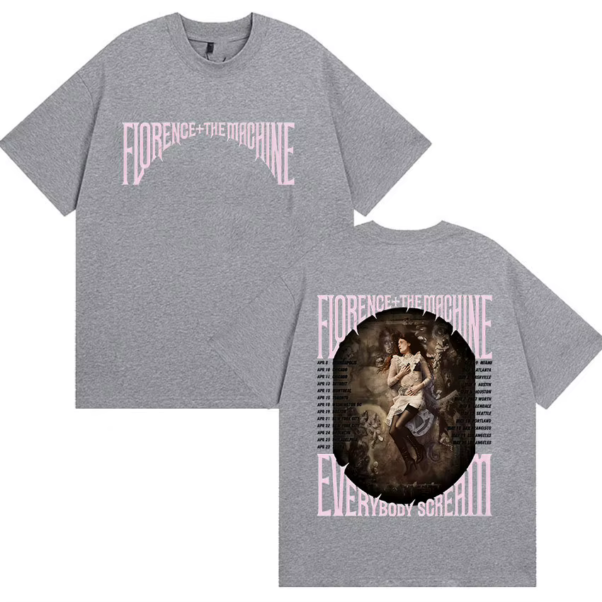 Florence + The Machine Everybody Scream Tour 2026 T-shirt graphique pour hommes et femmes