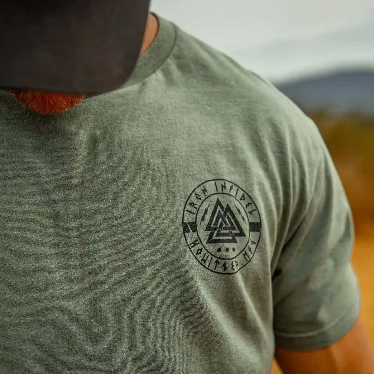 Til Valhalla chemise américaine barbe guerrier tactique crâne T-shirt nouveau 100% coton à manches courtes col rond
