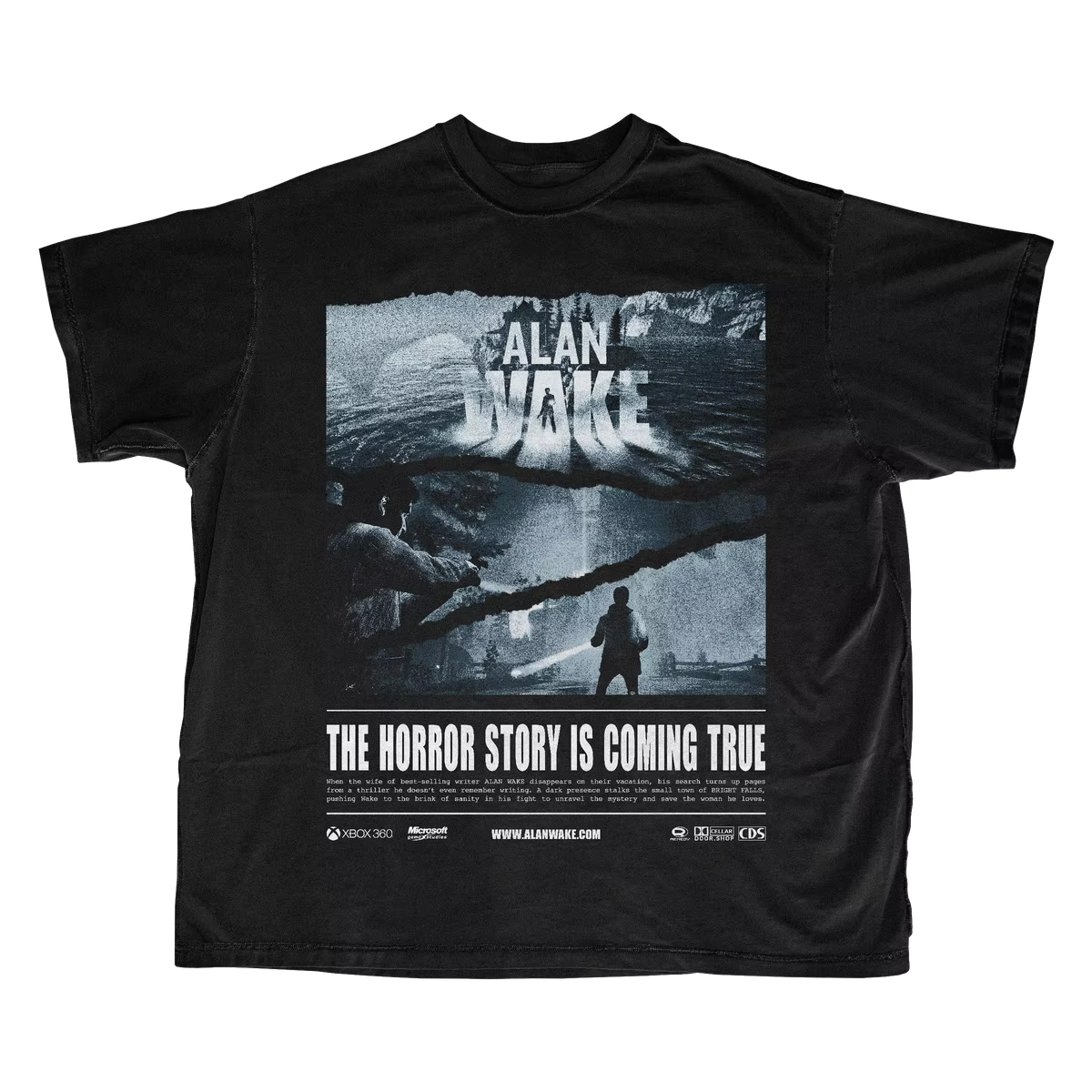 T-shirt Alan Wake Retro Horror Game pour hommes et femmes