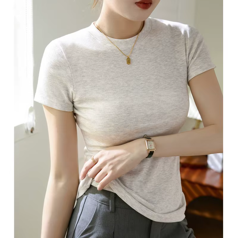 T-shirt d'été à manches courtes pour femmes