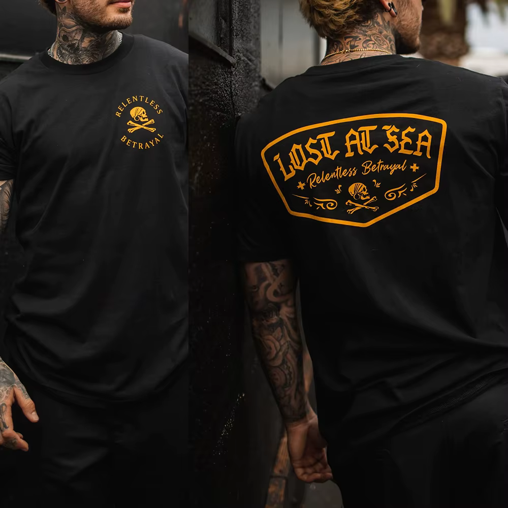 T-shirt en coton à manches courtes pour homme