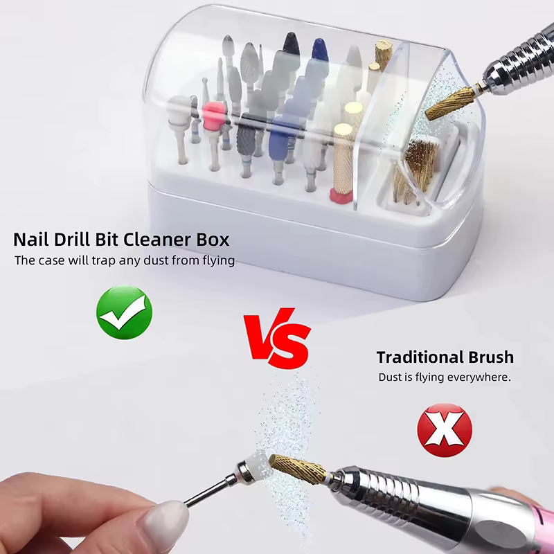 Boîte de rangement professionnelle pour perceuse à ongles