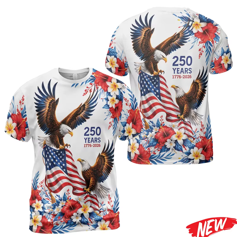 T-shirt pour hommes du 250e anniversaire de l'Amérique