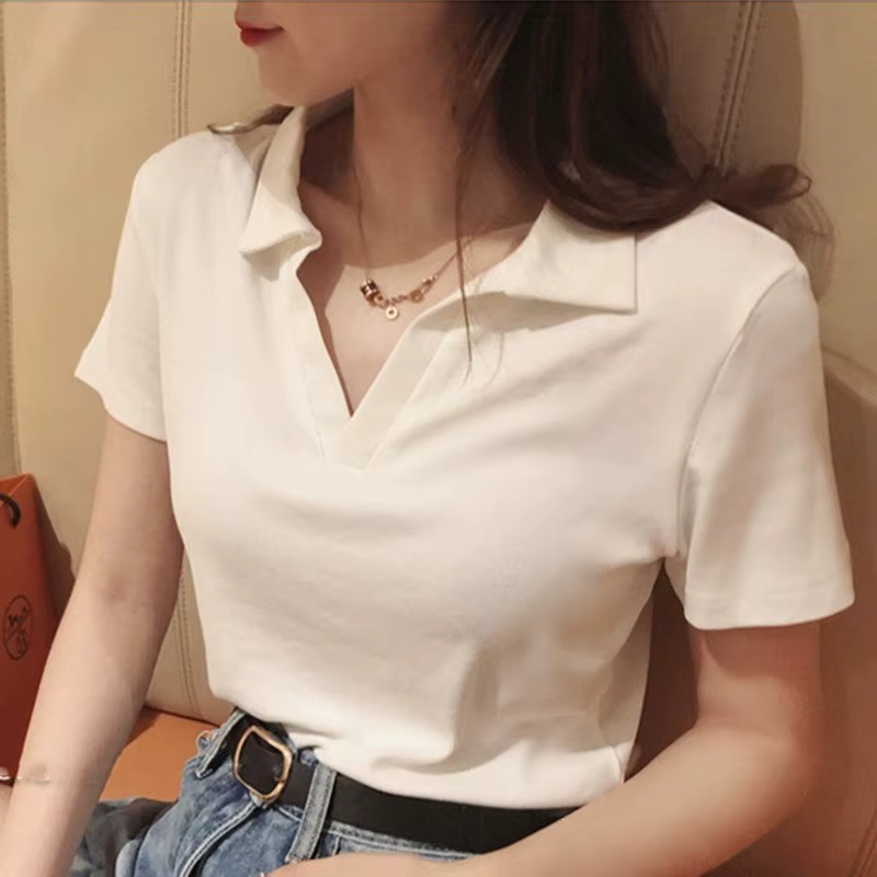Polo pour femme style américain doux et épicé