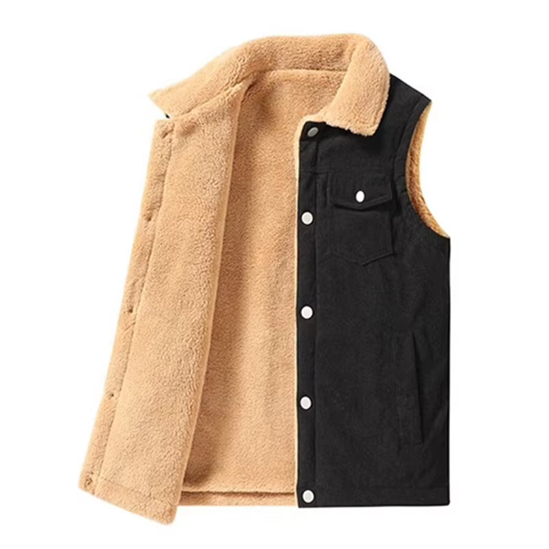 Gilet en velours côtelé pour hommes