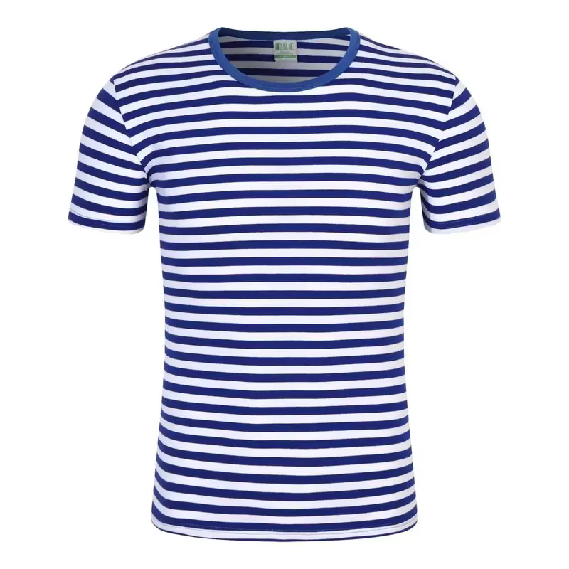 T-shirt rayé à manches courtes pour homme