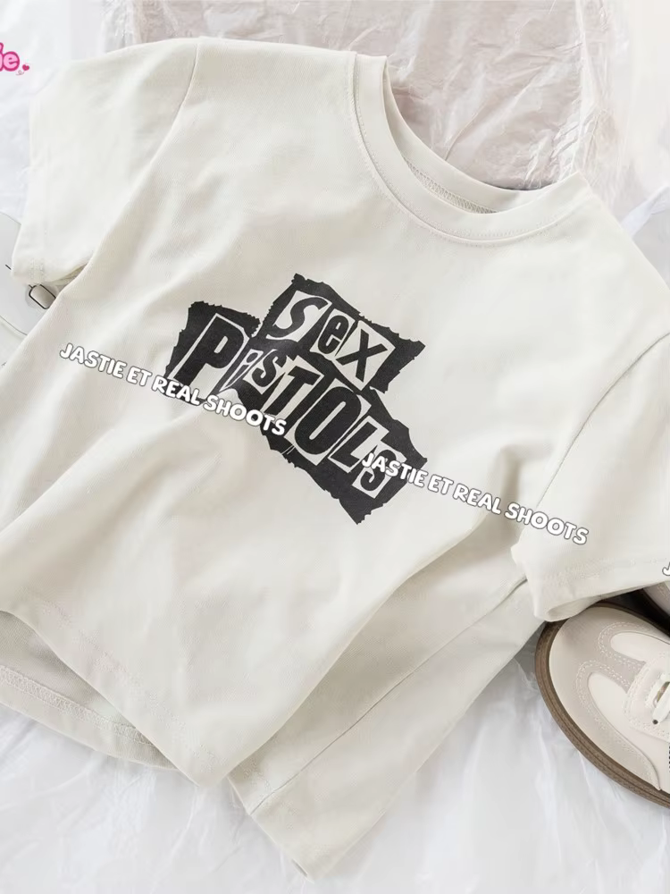 T-shirt manches courtes col rond femme